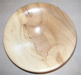 Spalted sycamore dish by Bill Burden